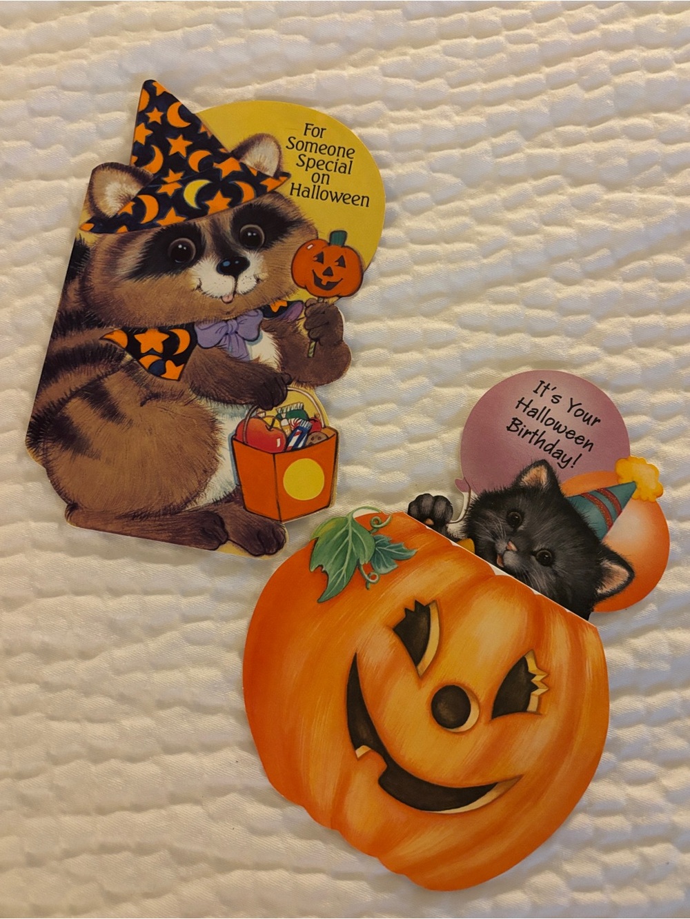 10 Vintage Halloween Cards + 1 Vintage Postcard - Picture 5 of 13